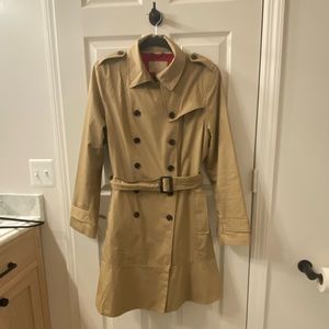 Classic Trench with peplum trim